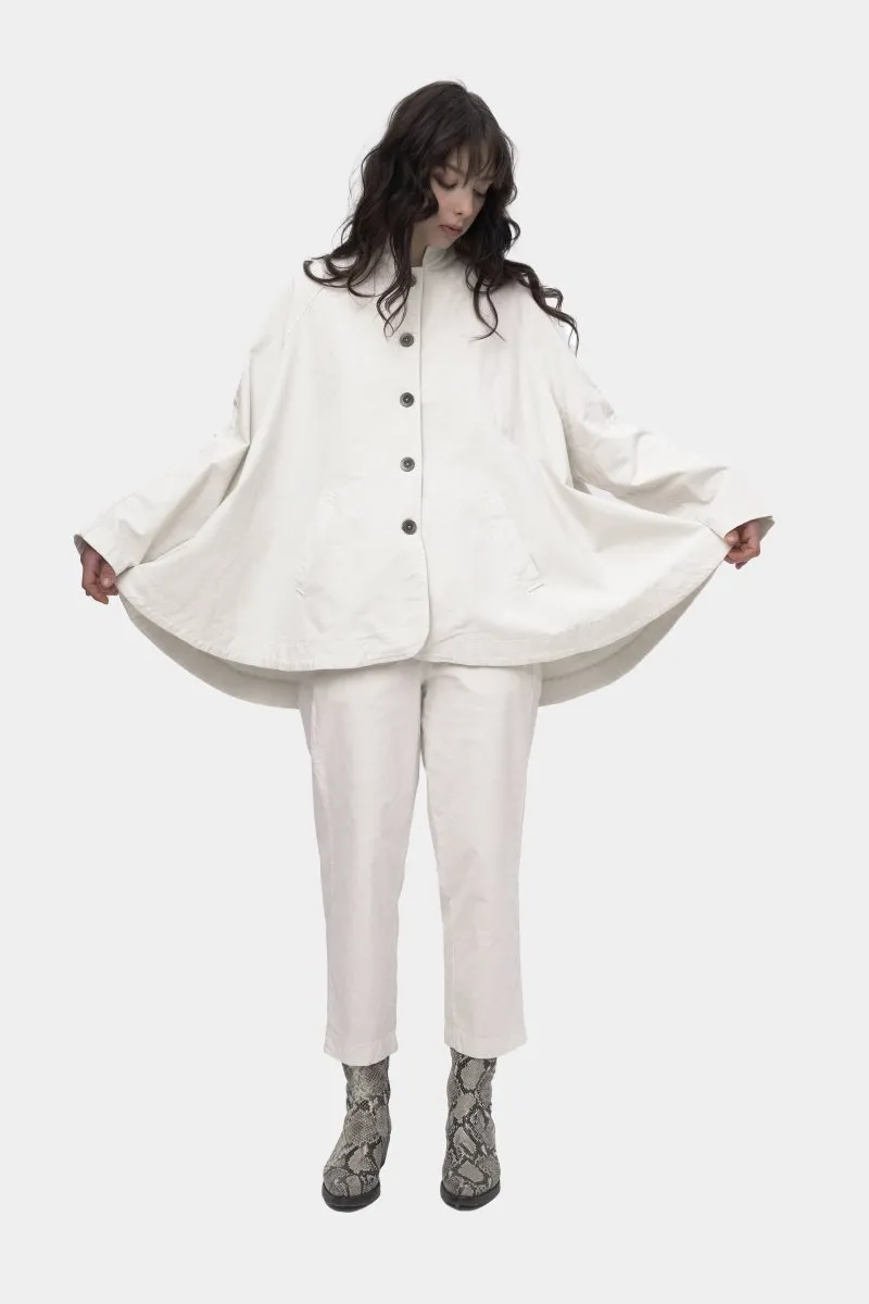 Cotton Flare Button Coat