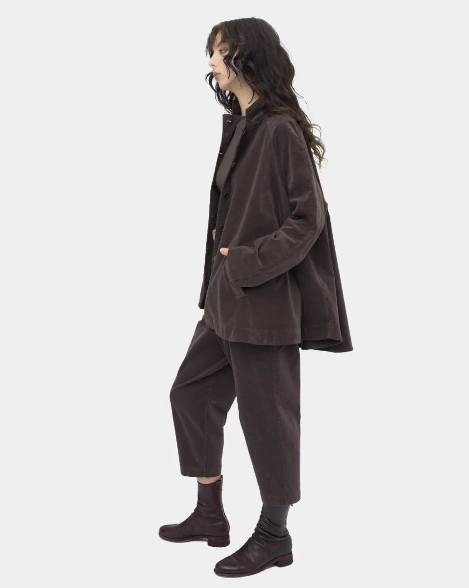 Cotton Flare Button Coat