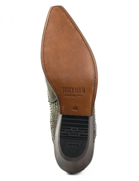 Cowboy Boots or Ankle Boots for Women and Men, Handcrafted, Dark Brown, Urban and Exotic 2500