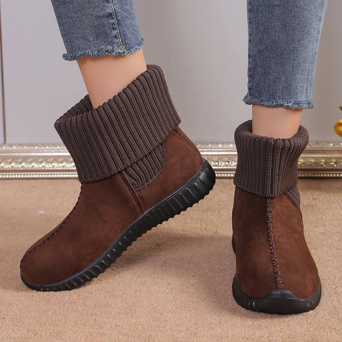 CozyKnit Boots