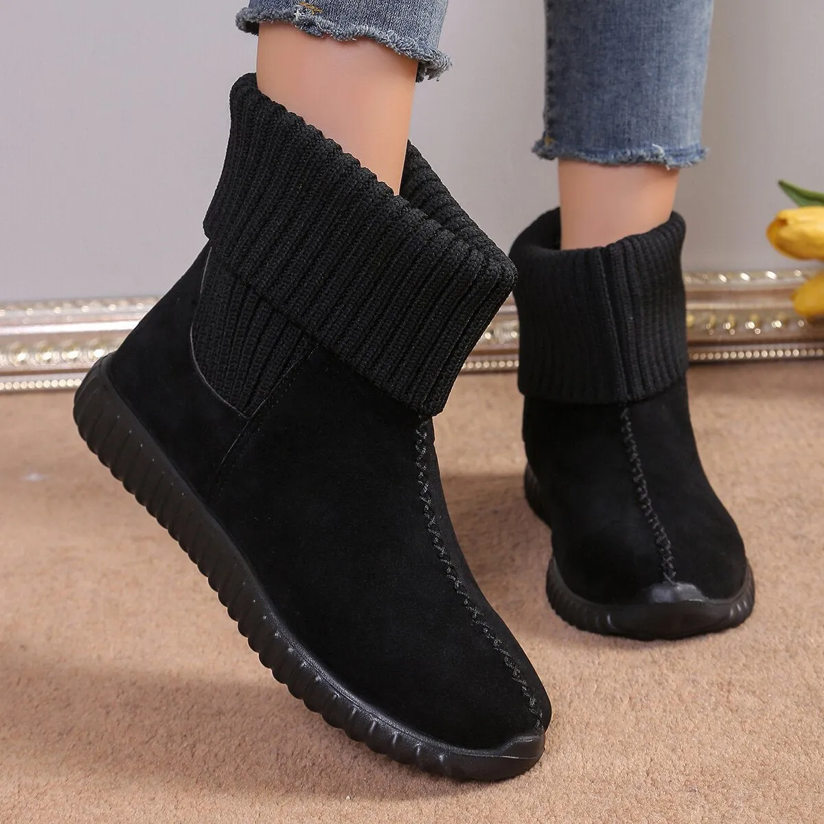 CozyKnit Boots