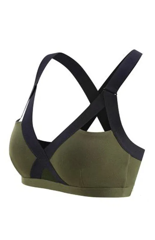 Criss-Cross Chroma Bra
