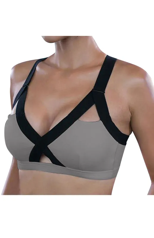 Criss-Cross Chroma Bra