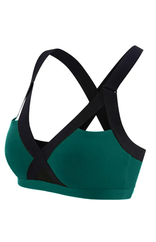 Criss-Cross Chroma Bra