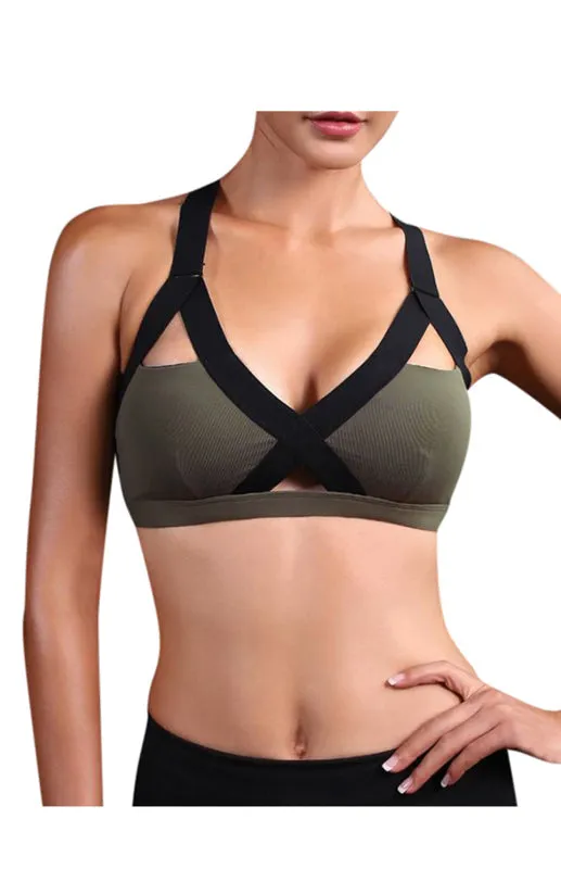 Criss-Cross Chroma Bra