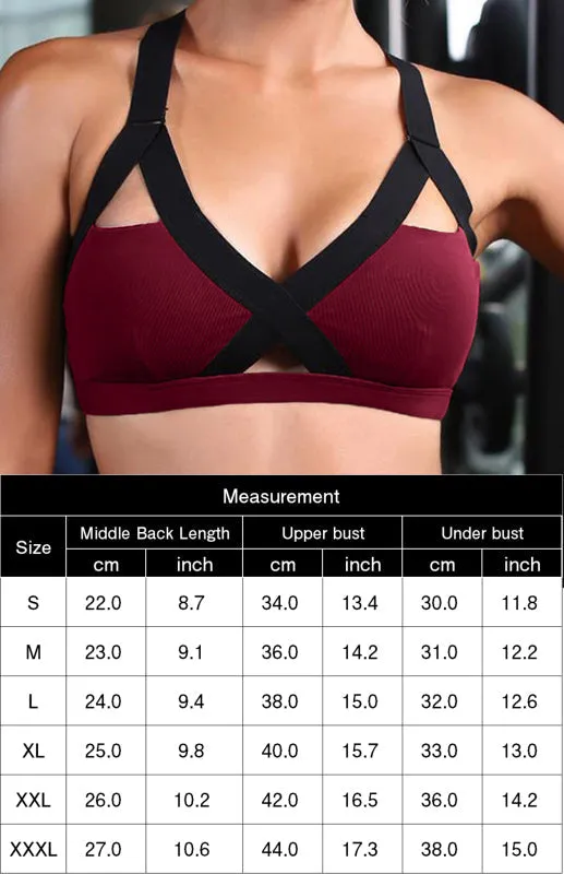 Criss-Cross Chroma Bra