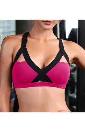 Criss-Cross Chroma Bra