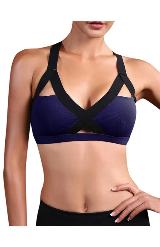 Criss-Cross Chroma Bra