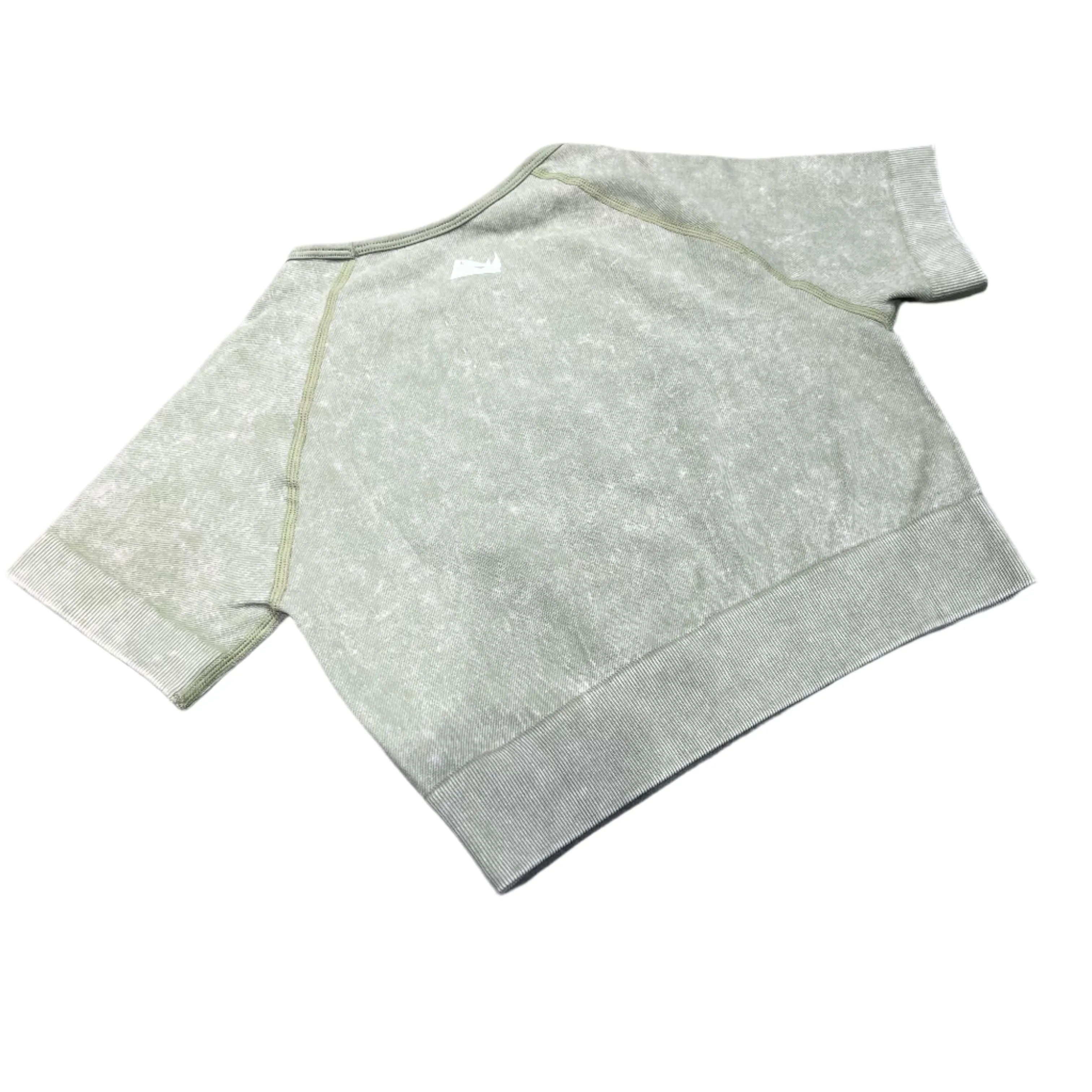 Crop manga corta deportivo Cloudy para mujer Pride Activewear - Verde