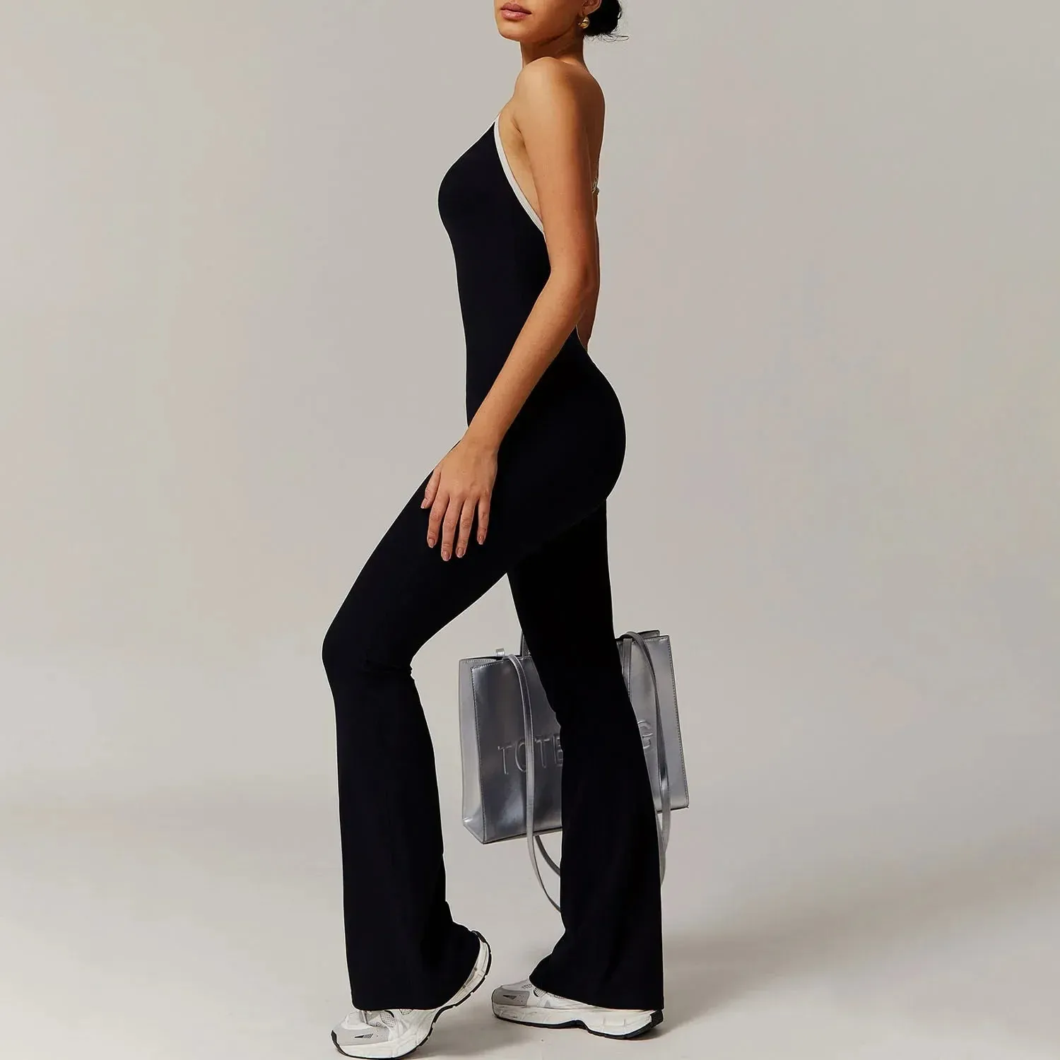 Cross Back Yoga Jumpsuit