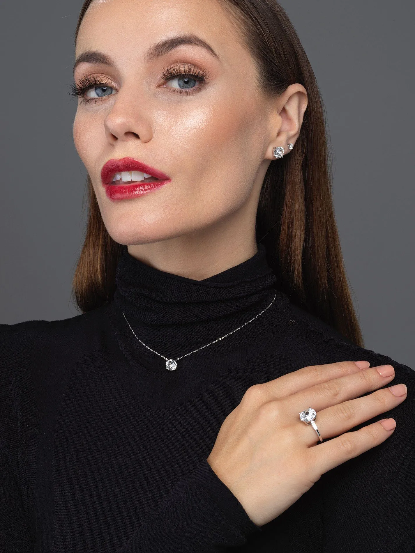 Crystal Juliette Stud Earring