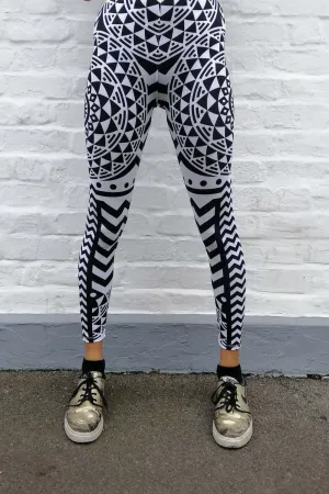 Daze Craze Pattern Festival Leggings