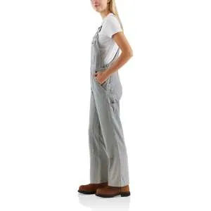 Denim - Railroad stripe relaxed fit bib overall
