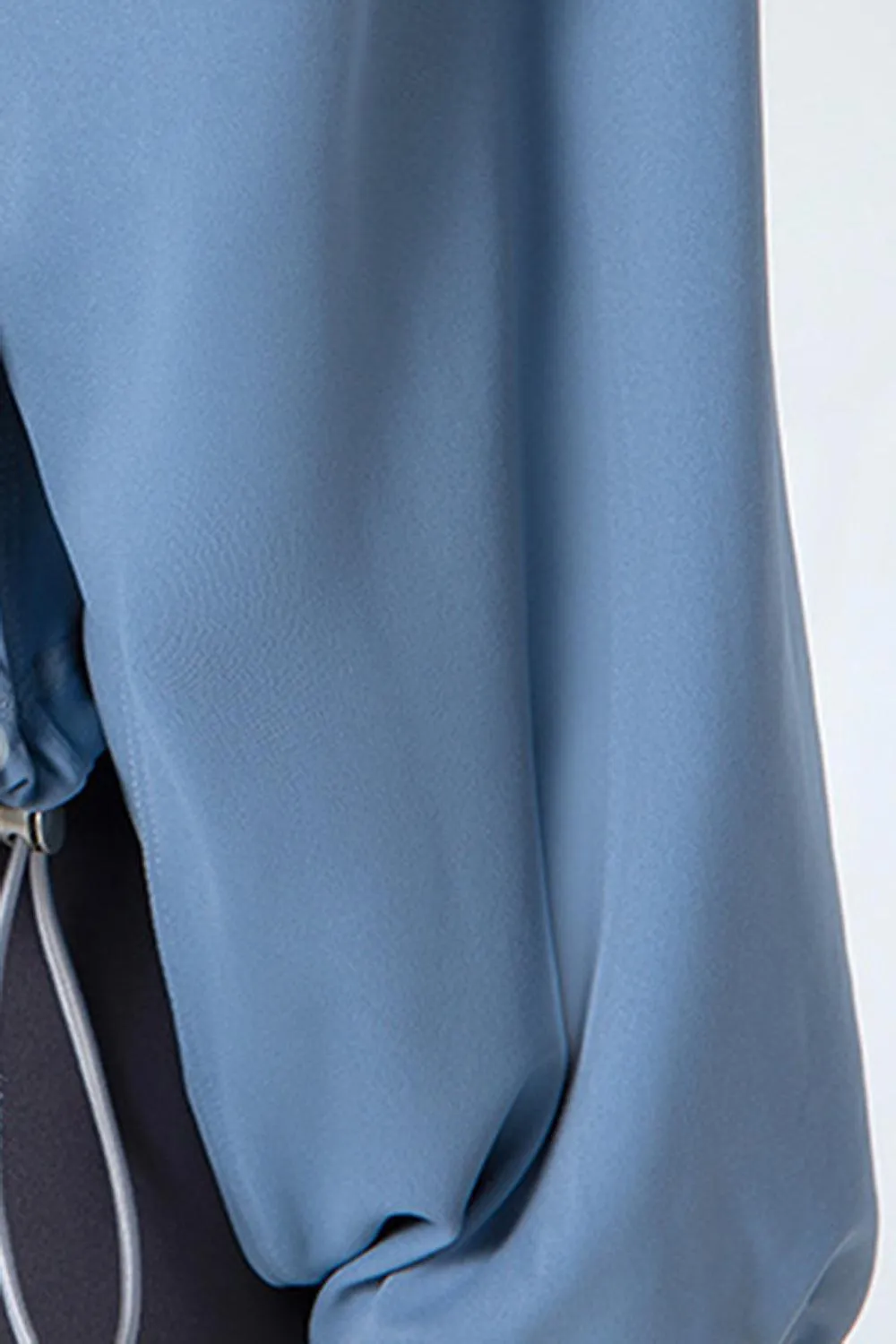 Drawstring Hem Zip Up Long Sleeve Active Jacket