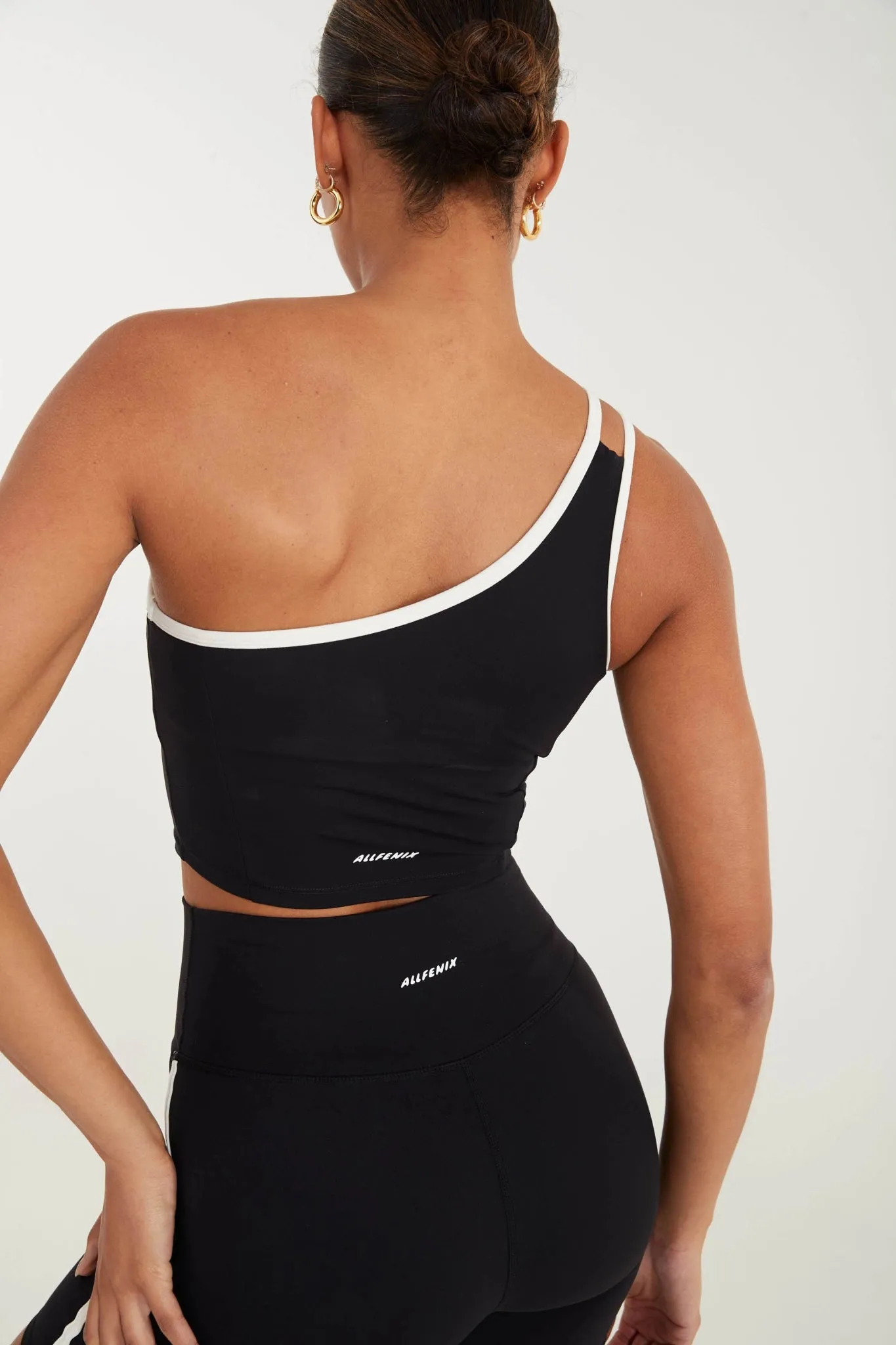 EcoSculpt Contrast One Shoulder Tank