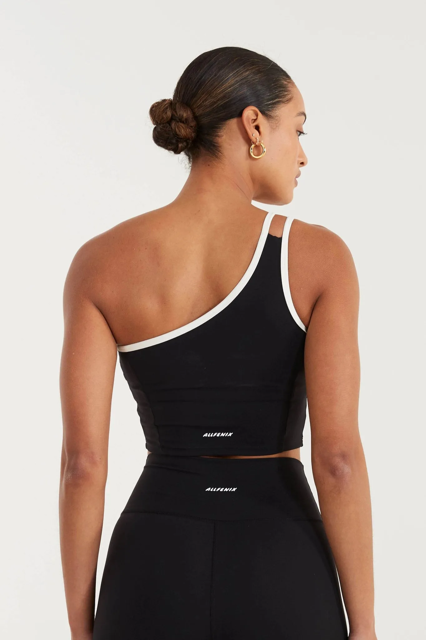 EcoSculpt Contrast One Shoulder Tank