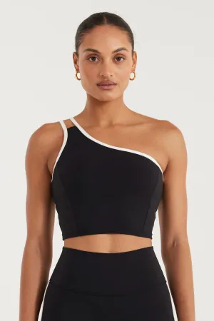 EcoSculpt Contrast One Shoulder Tank