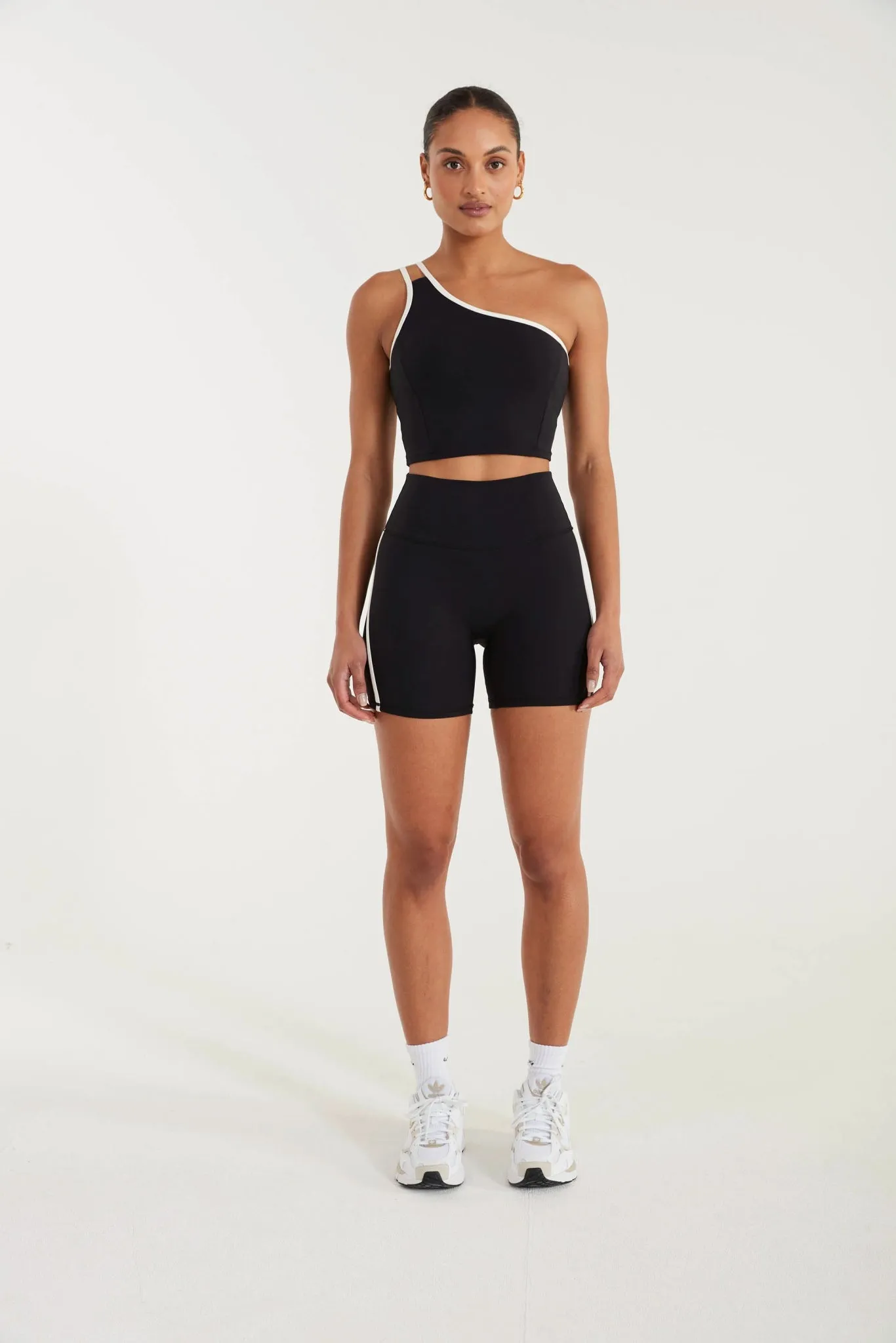 EcoSculpt Contrast One Shoulder Tank