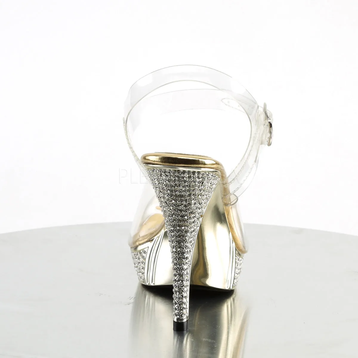 ELEGANT-408  Clear/Gold Chrome