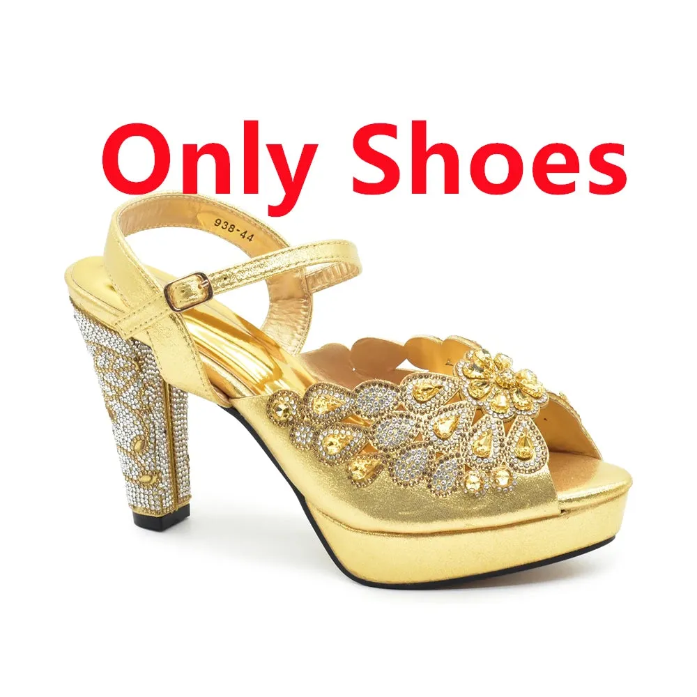 Elegant Black Peep Toe Heels & Bag Set for Parties