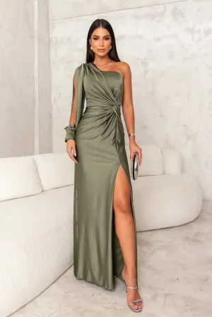 Elegant One-Shoulder Evening Dress