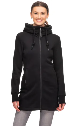 EMER LONG ZIP UP - black