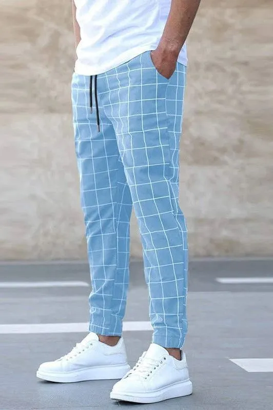 Enzo | Checkered Casual Pants