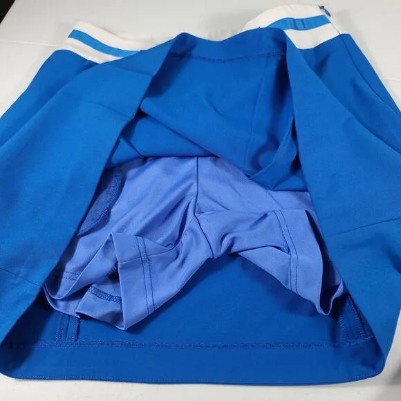 EP Pro White Blue 2 Piece Skort Shorts Top Golf Tennis Activewear Pickleball S P