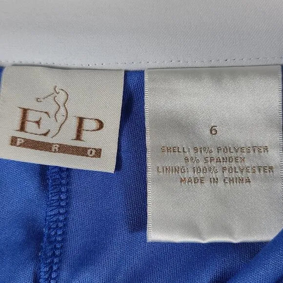 EP Pro White Blue 2 Piece Skort Shorts Top Golf Tennis Activewear Pickleball S P