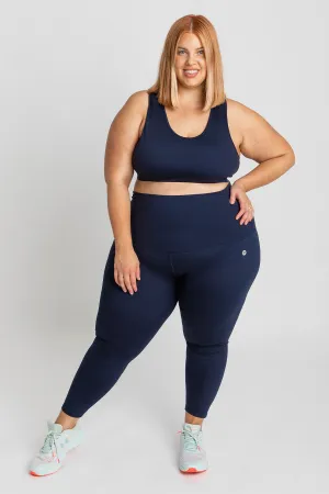 Essential High-Waist Move 7/8 Length Legging - Navy