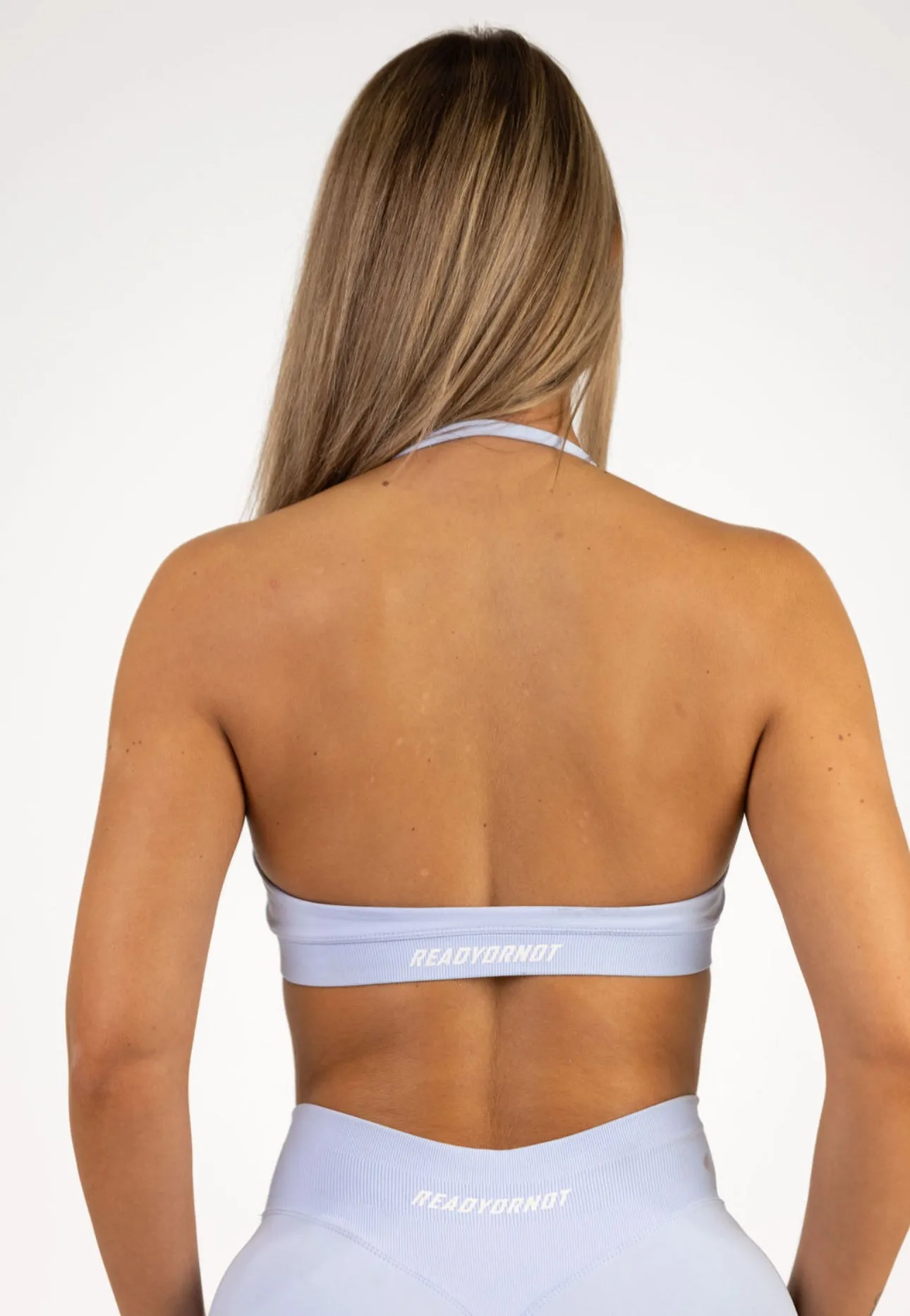Essential Sports Crop - Ice Blue