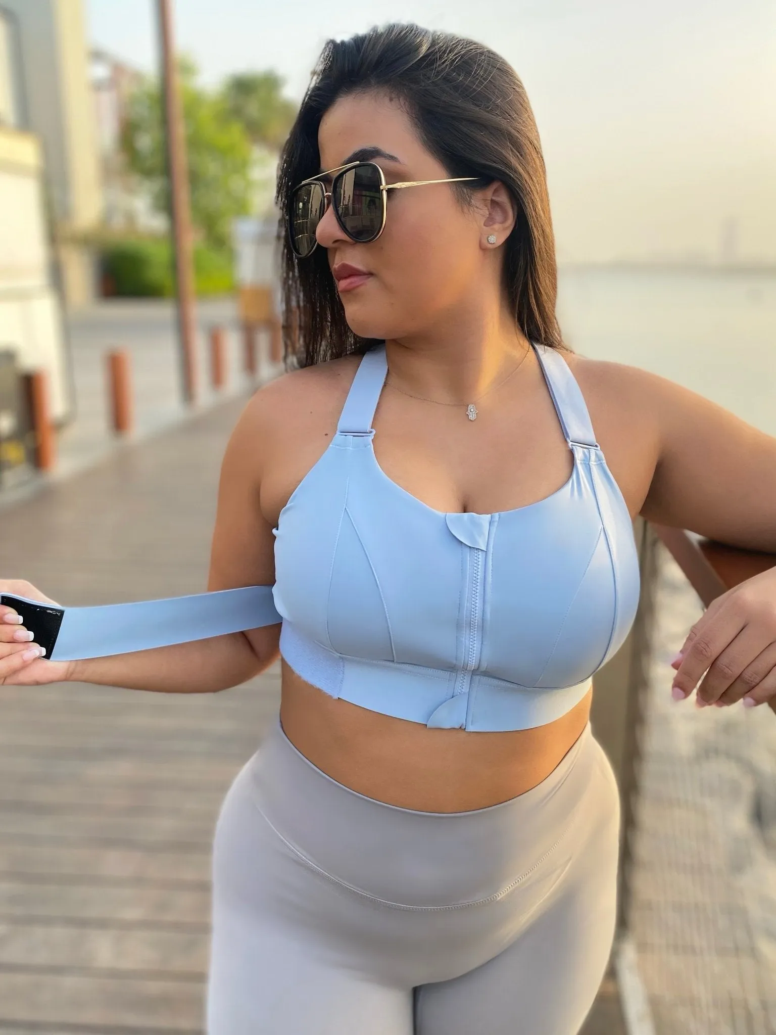 Extreme High Support Bra - Baby Blue