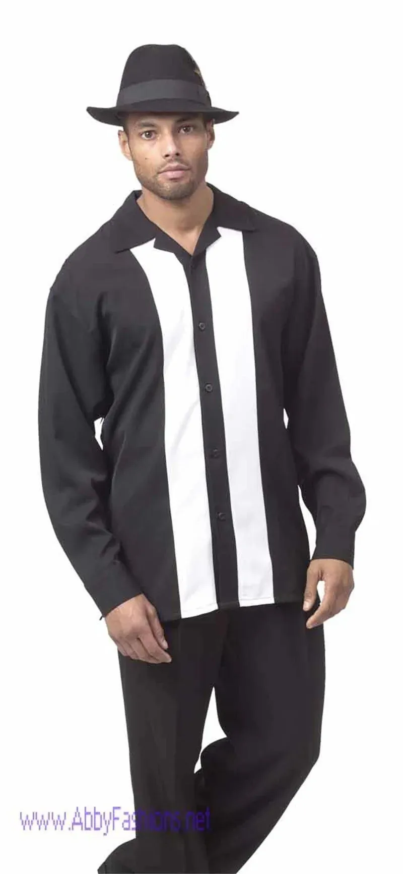 Fashion Men's 2-Piece Harajuku Striped Long-Sleeve Top   Pants Summer New Outdoor Suits Casual Shirts Pants 2-Piece Set