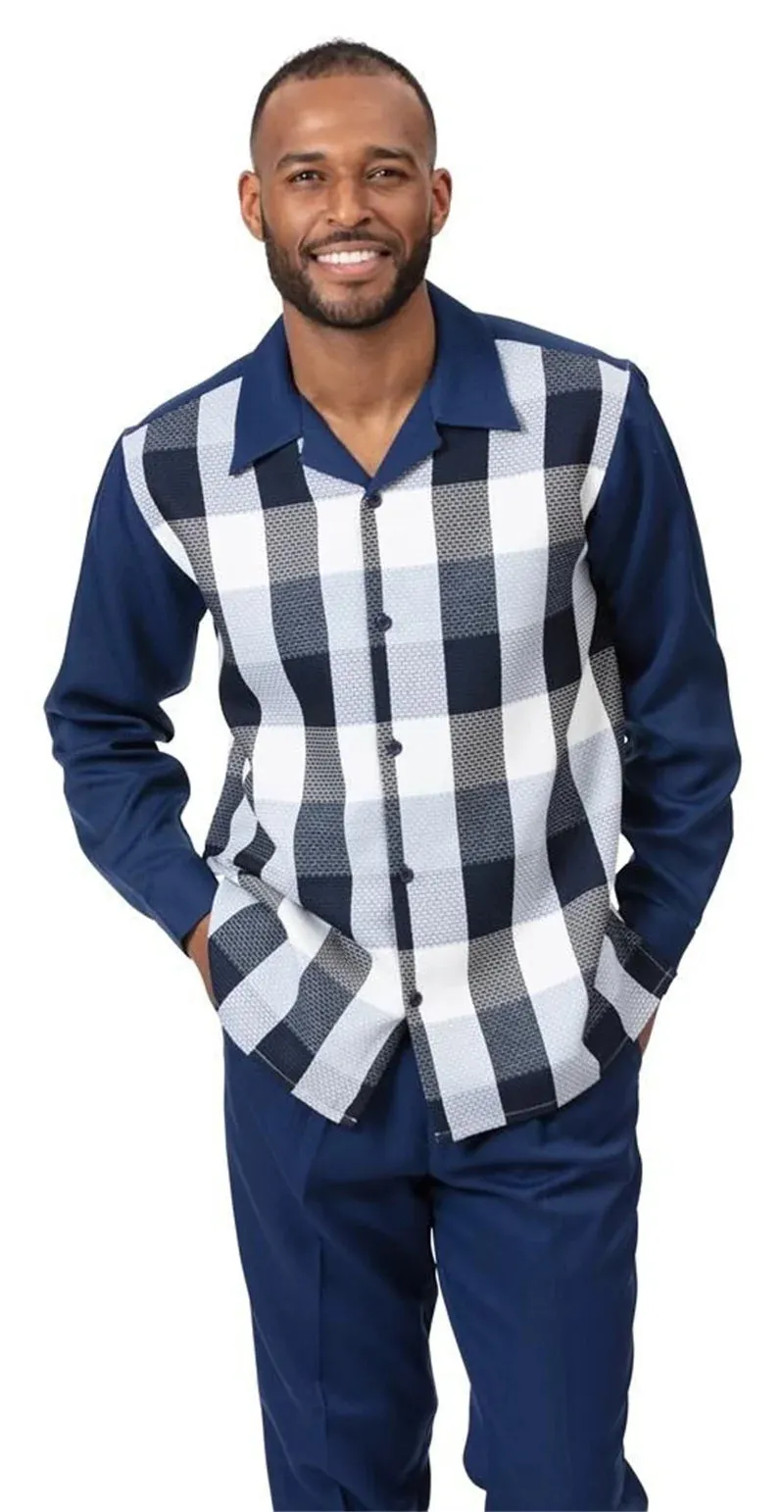 Fashion Men's 2-Piece Harajuku Striped Long-Sleeve Top   Pants Summer New Outdoor Suits Casual Shirts Pants 2-Piece Set
