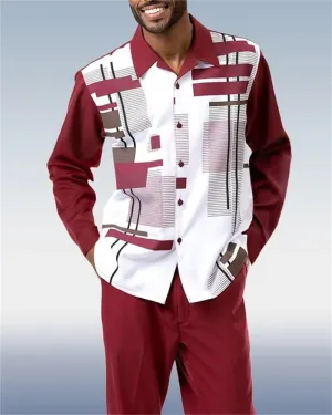 Fashion Men's 2-Piece Harajuku Striped Long-Sleeve Top   Pants Summer New Outdoor Suits Casual Shirts Pants 2-Piece Set