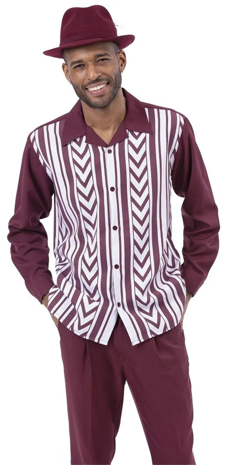 Fashion Men's 2-Piece Harajuku Striped Long-Sleeve Top   Pants Summer New Outdoor Suits Casual Shirts Pants 2-Piece Set