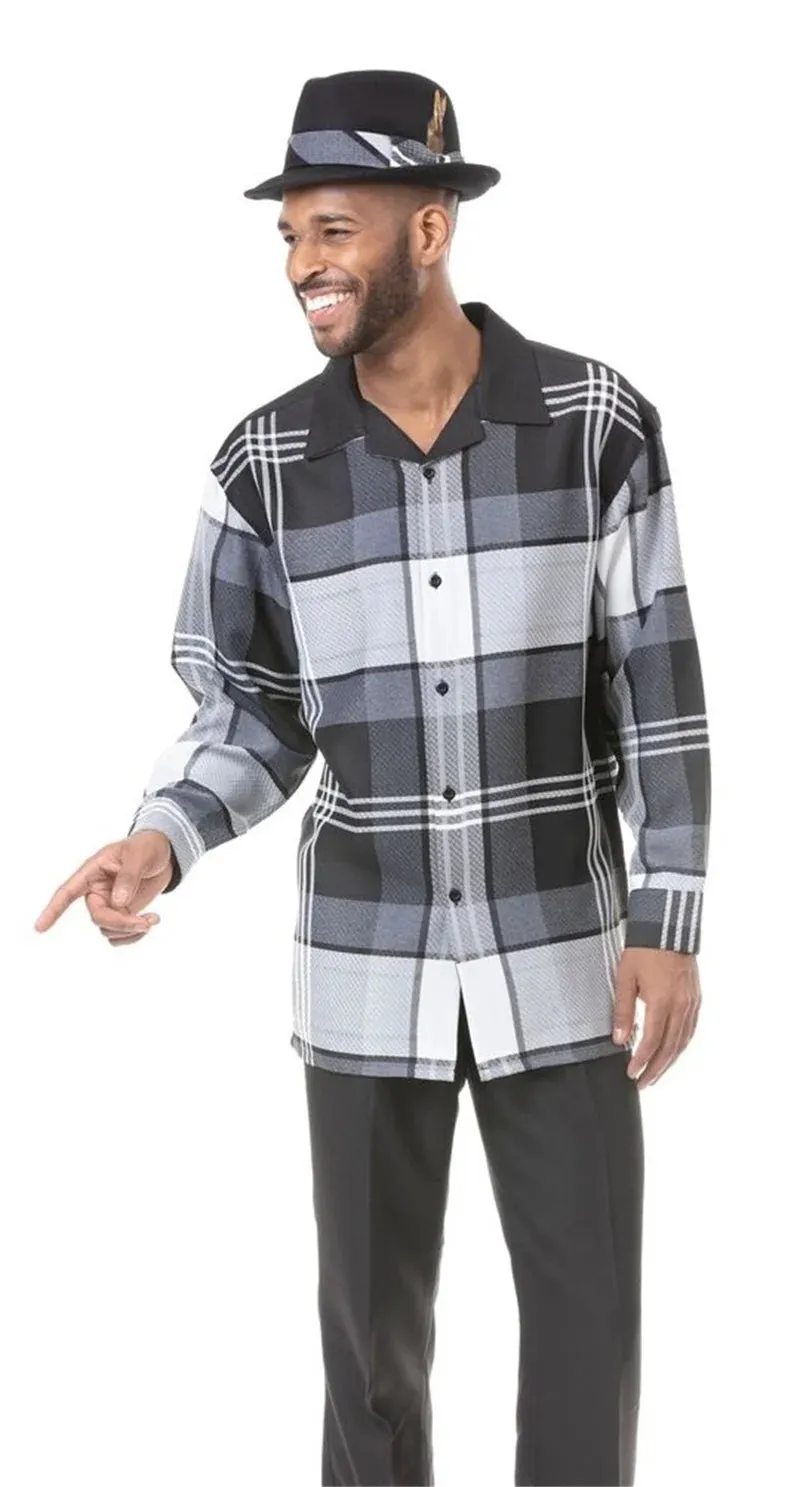 Fashion Men's 2-Piece Harajuku Striped Long-Sleeve Top   Pants Summer New Outdoor Suits Casual Shirts Pants 2-Piece Set