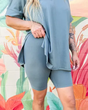 Faye Biker Shorts - Sage (S)