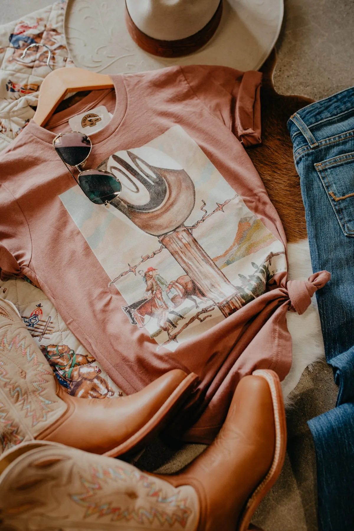 Fence Post on Clay Graphic T (M - XXL)