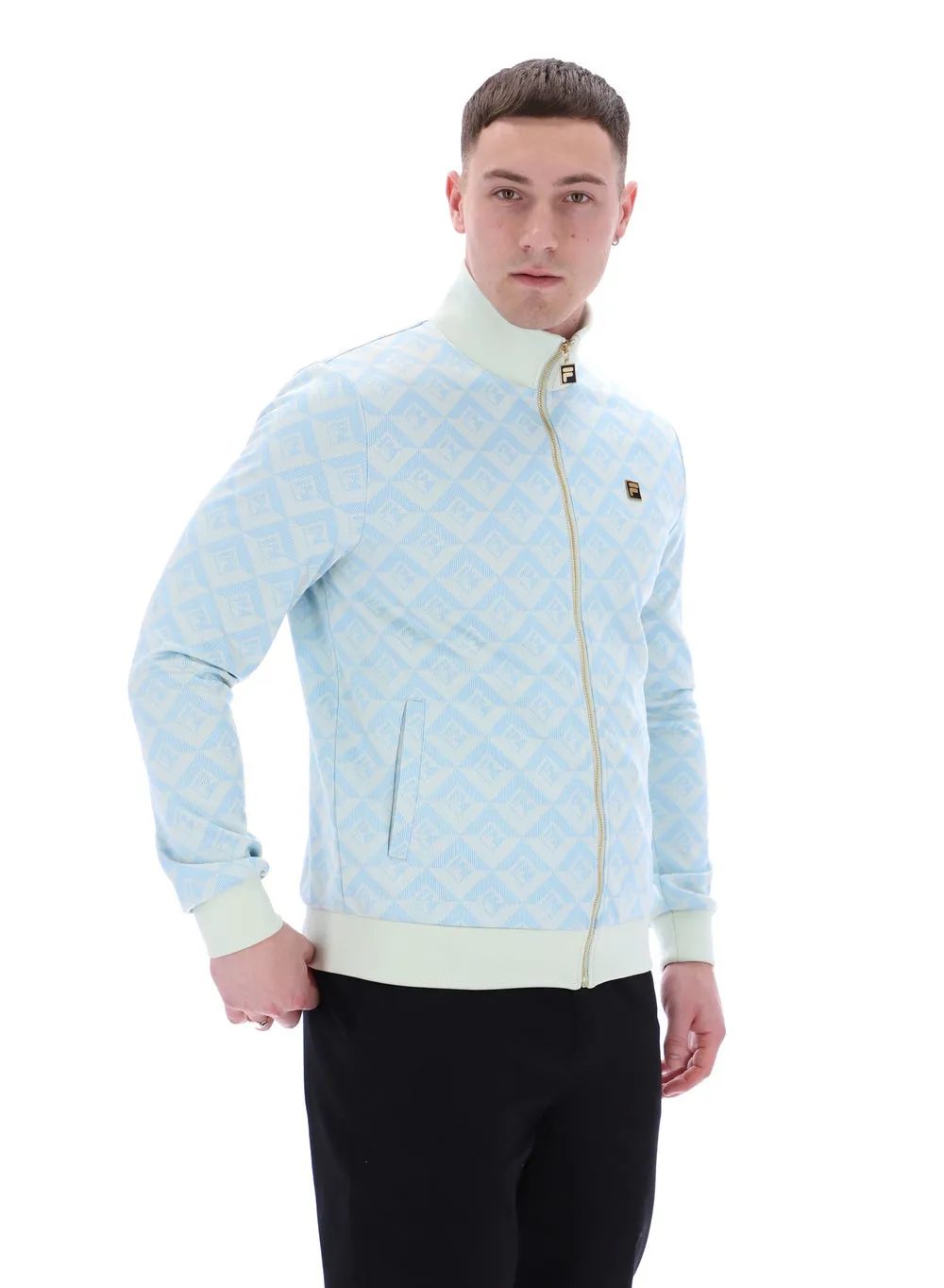 Fila Hank Geo Track Top 922 Egret/Summersong