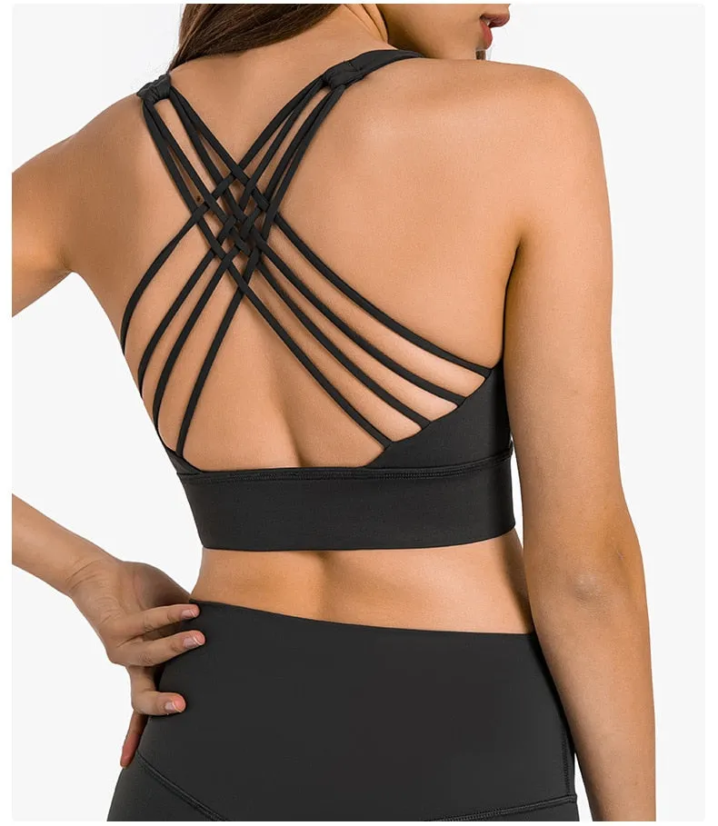 Fine Cross Strap Yoga Top