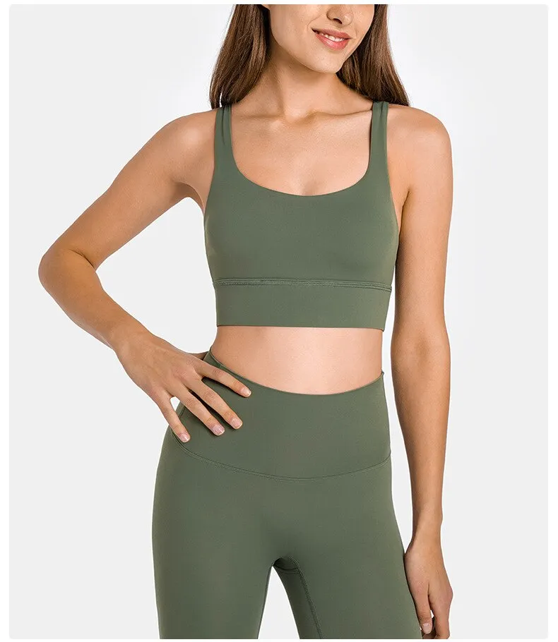 Fine Cross Strap Yoga Top