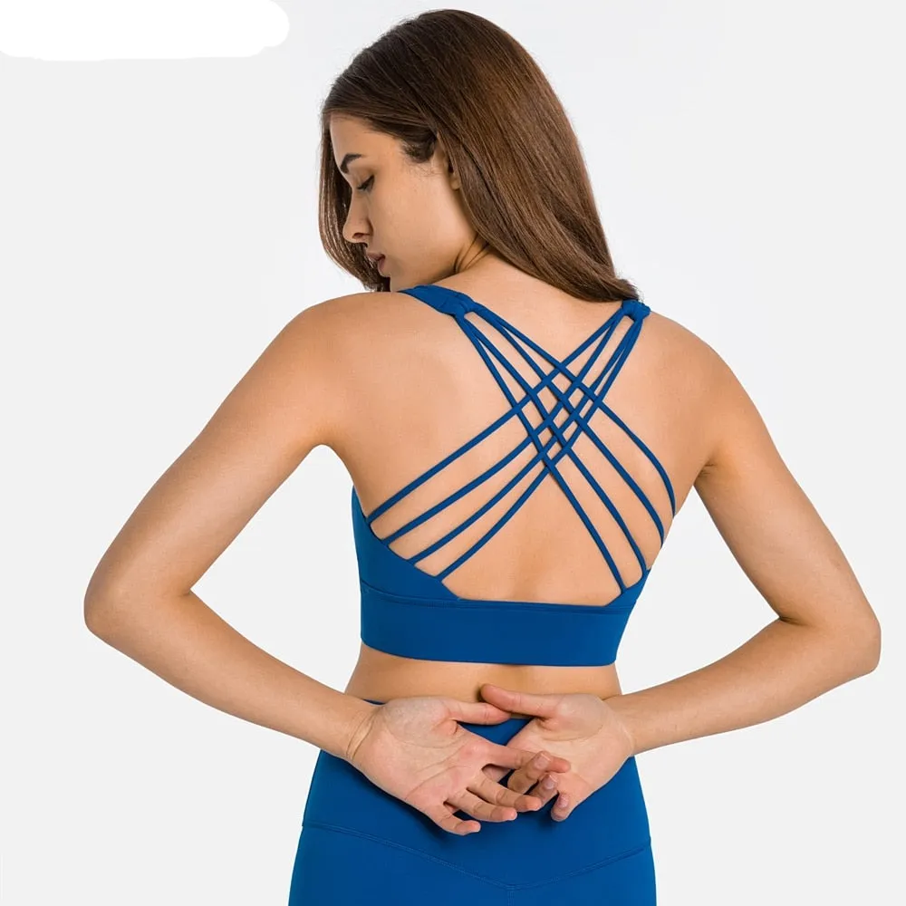 Fine Cross Strap Yoga Top
