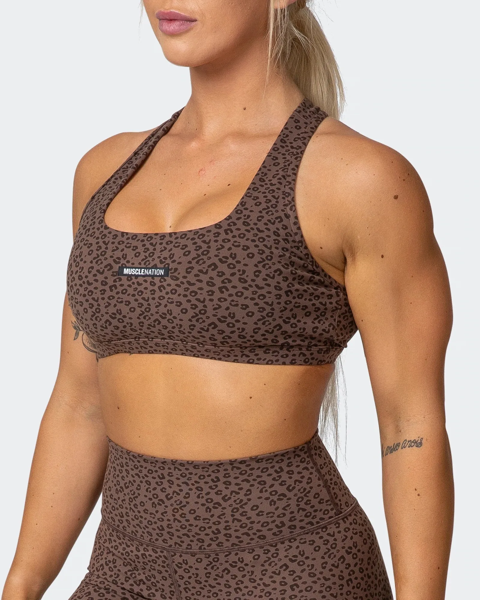 Flex Bra - Chocolate Mini Cheetah Print