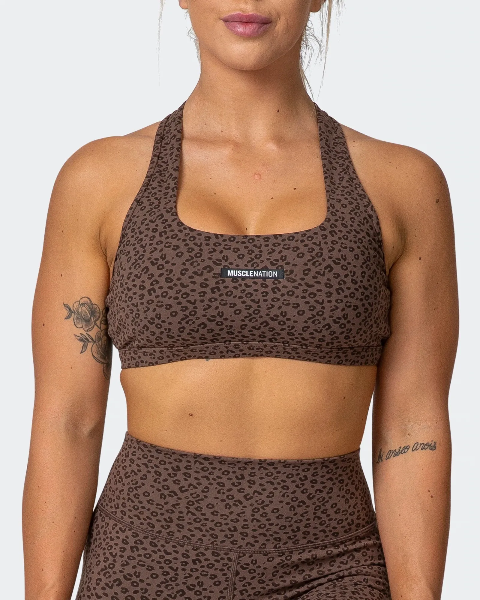 Flex Bra - Chocolate Mini Cheetah Print
