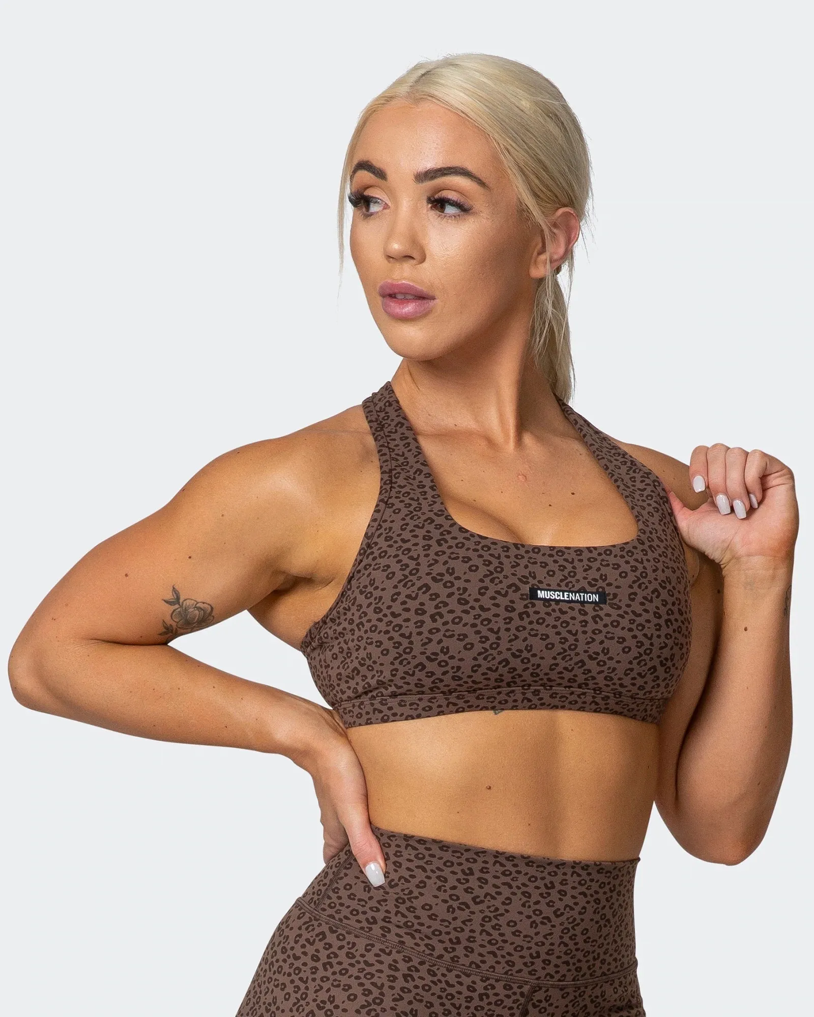 Flex Bra - Chocolate Mini Cheetah Print