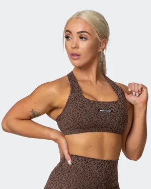 Flex Bra - Chocolate Mini Cheetah Print
