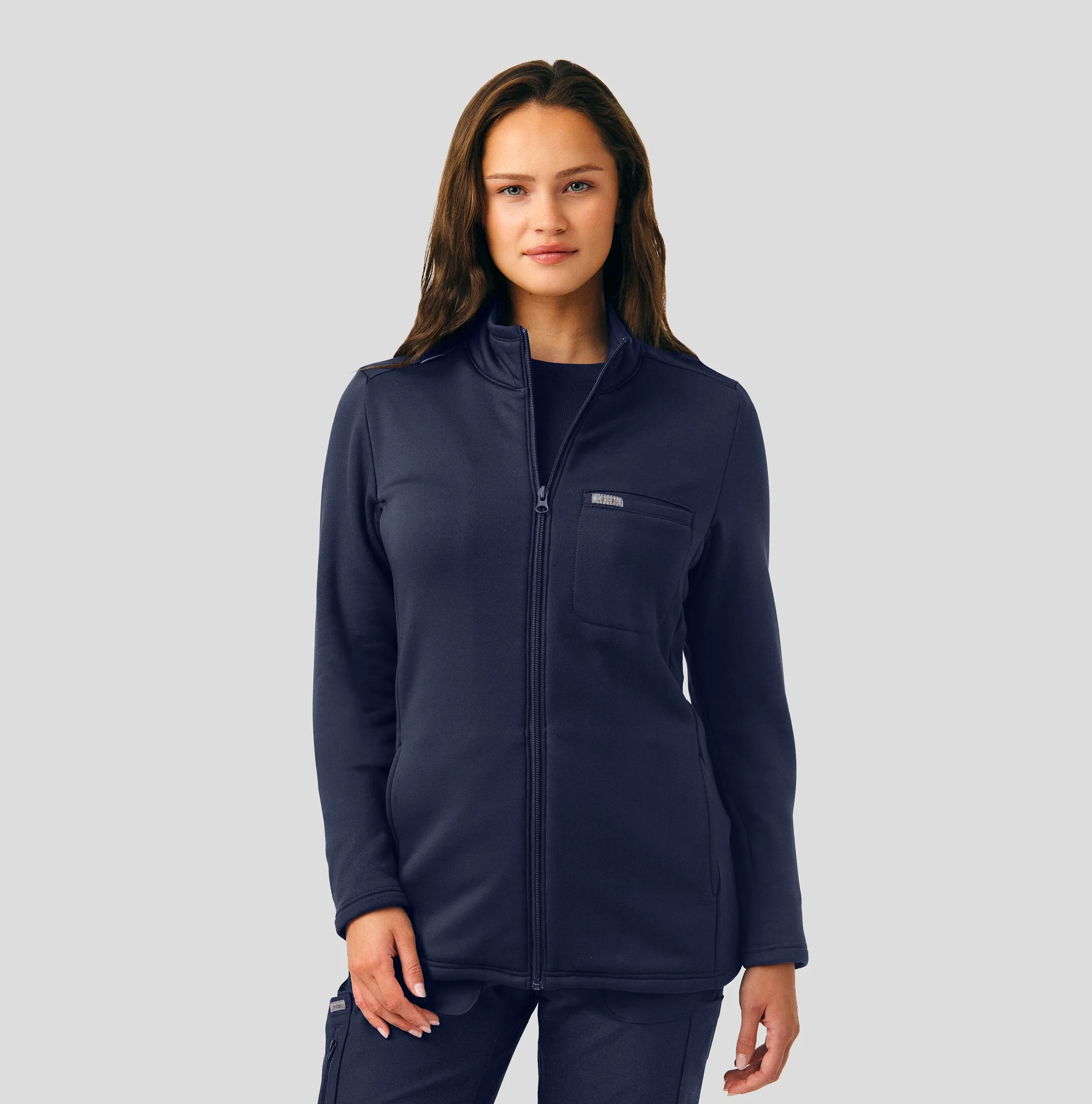 Forward LJ708 Women's 5 Pocket Scrub Jacket Navy