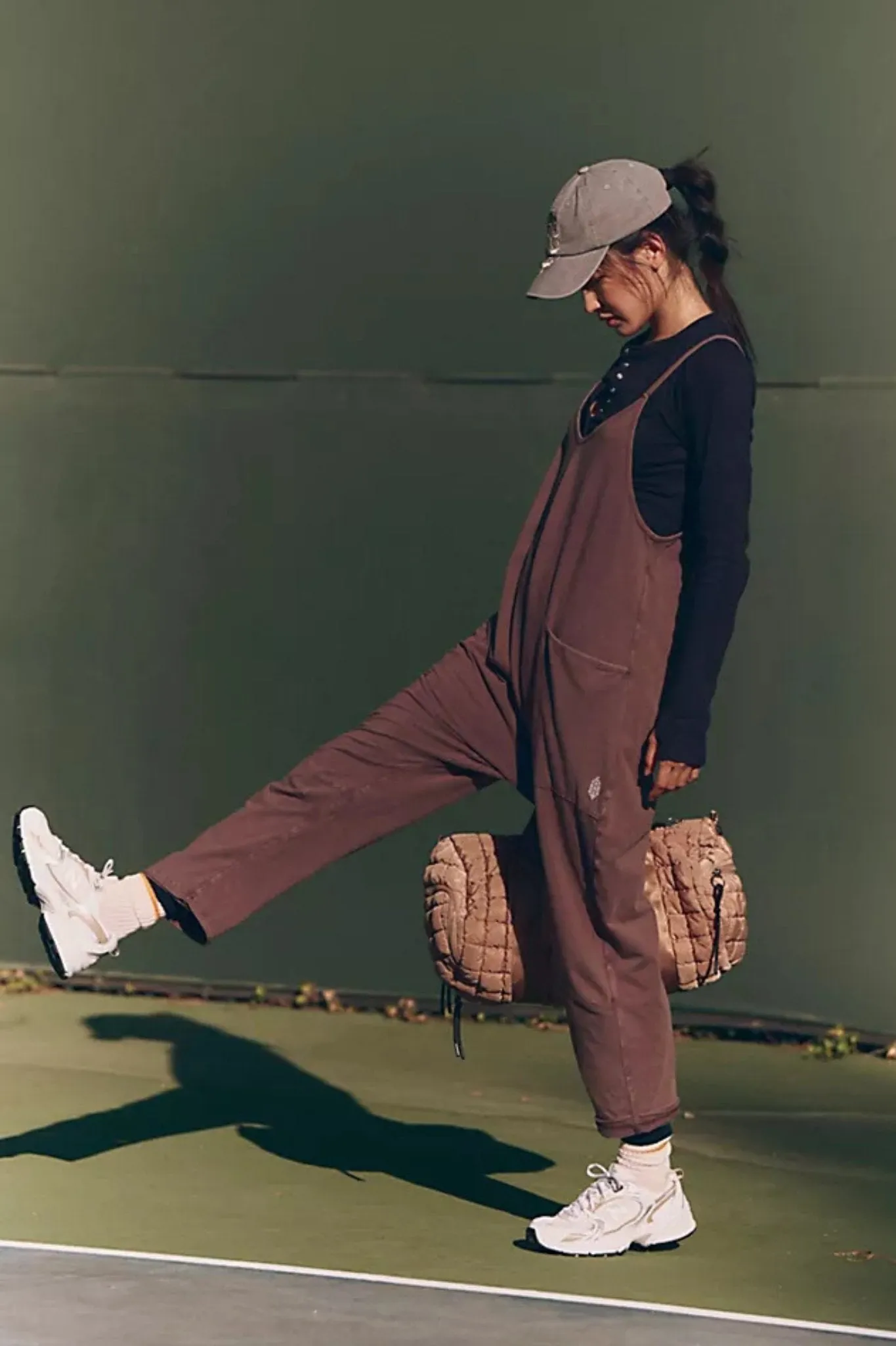 Free People: Hot Shot Onesie in Dark Espresso