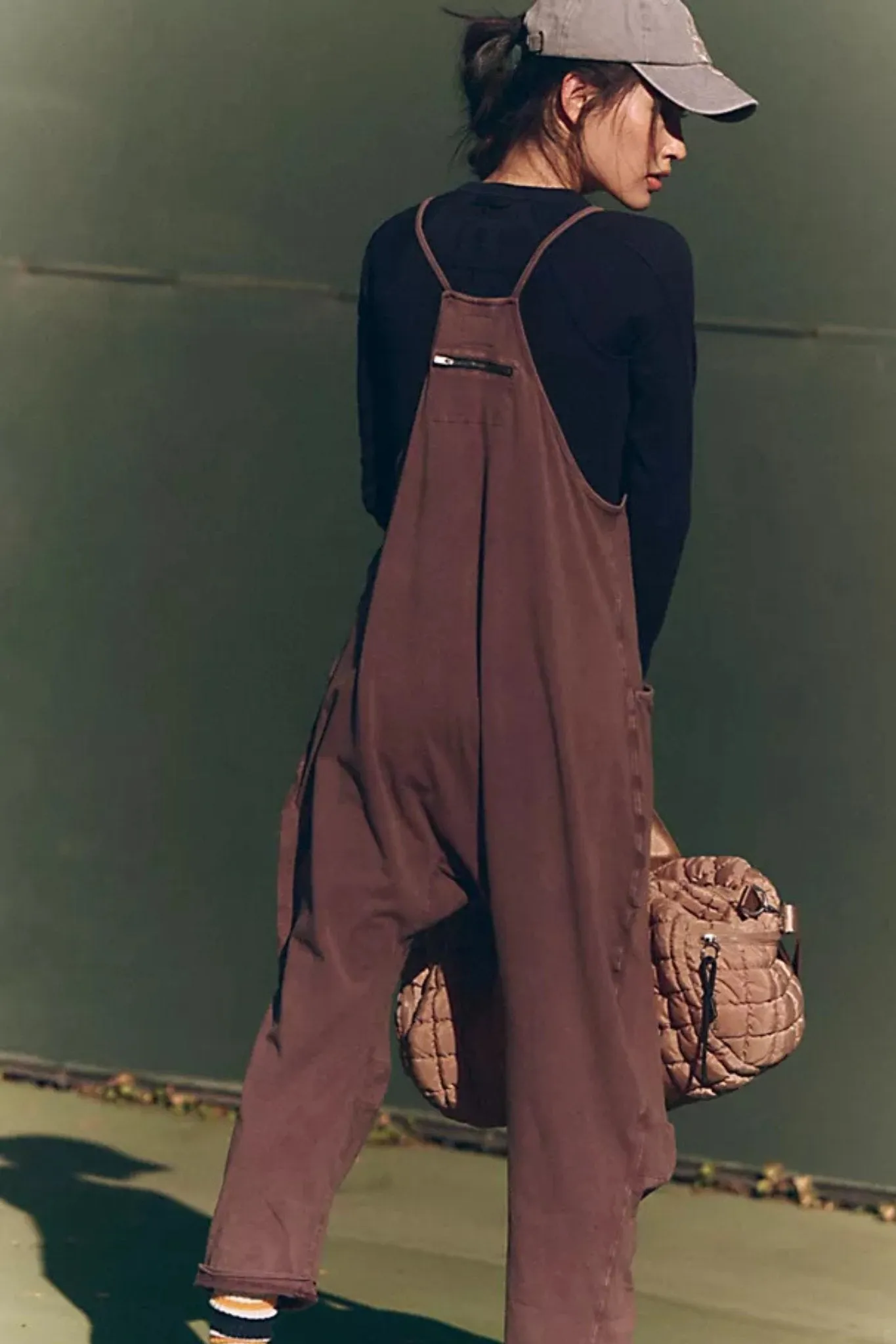 Free People: Hot Shot Onesie in Dark Espresso